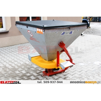 Rozsiewacz nawozów jednotarczowy sadowniczy MINI 500 z trzecią dźwignią